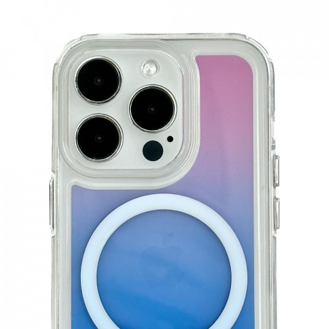Чохол Gradient Case with Magsafe для iPhone 14 Pro Max Blue / Pink