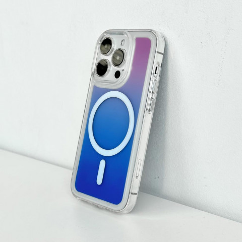Чохол Gradient Case with Magsafe для iPhone 14 Pro Max Blue / Pink