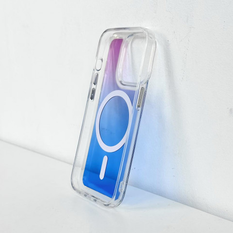 Чохол Gradient Case with Magsafe для iPhone 14 Pro Max Blue / Pink