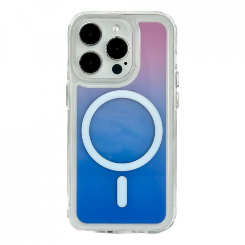 Чохол Gradient Case with Magsafe для iPhone 14 Pro Max Blue / Pink