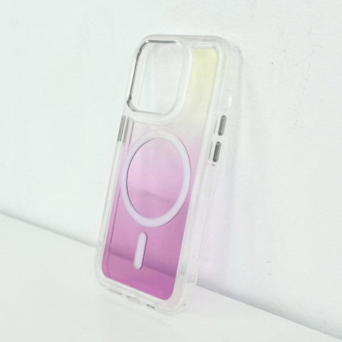 Чохол Gradient Case with Magsafe для iPhone 14 Pro Max Pink / Yellow