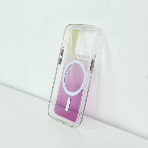 Чохол Gradient Case with Magsafe для iPhone 14 Pro Max Pink / Yellow