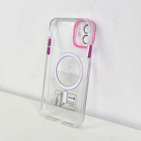 Чехол Metallic Crystal Case with MagSafe на iPhone 11 Pink
