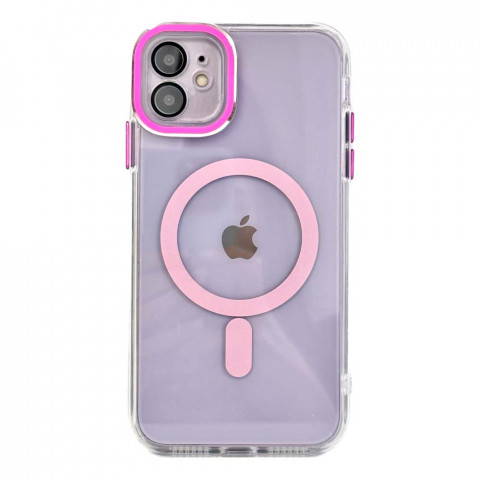 Чехол Metallic Crystal Case with MagSafe на iPhone 11 Pink