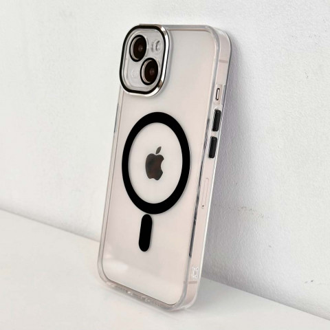 Чехол Metallic Crystal Case with MagSafe для iPhone 14 Black
