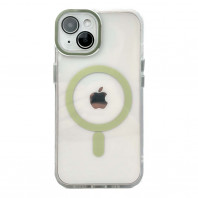 Чехол Metallic Crystal Case with MagSafe для iPhone 14 Green