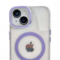 Чехол Metallic Crystal Case with MagSafe для iPhone 14 Purple Чехол Metallic Crystal Case with MagSafe для iPhone 14 Purple