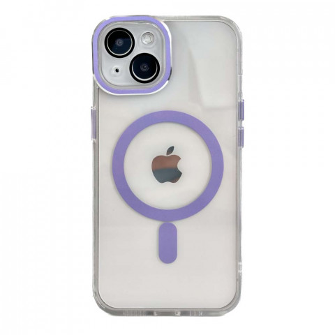 Чехол Metallic Crystal Case with MagSafe для iPhone 14 Purple
