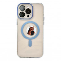 Чохол Metallic Crystal Case with MagSafe на iPhone 14 Pro Max Blue