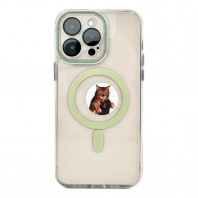 Чохол Metallic Crystal Case with MagSafe для iPhone 14 Pro Max Green