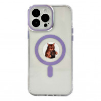 Чохол Metallic Crystal Case with MagSafe для iPhone 14 Pro Max Purple