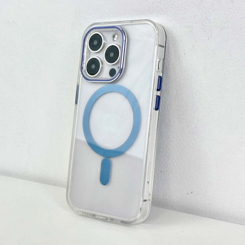 Чохол Metallic Crystal Case with MagSafe на iPhone 13 Pro Blue