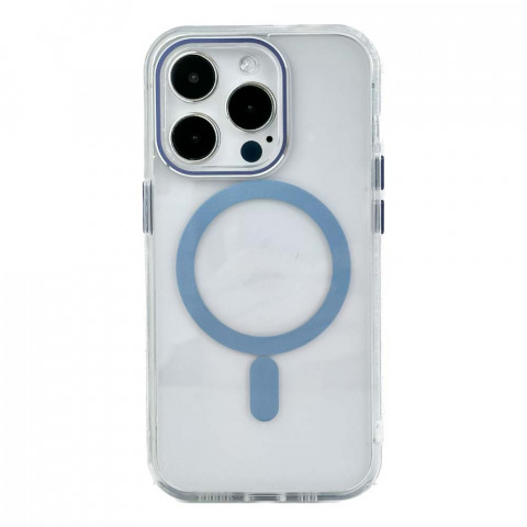 Чохол Metallic Crystal Case with MagSafe на iPhone 13 Pro Blue