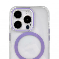 Чехол Metallic Crystal Case with MagSafe для iPhone 14 Pro Purple Чехол Metallic Crystal Case with MagSafe для iPhone 14 Pro Purple