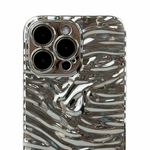 Чохол Metal case Glossy для iPhone 14 Pro Max Silver