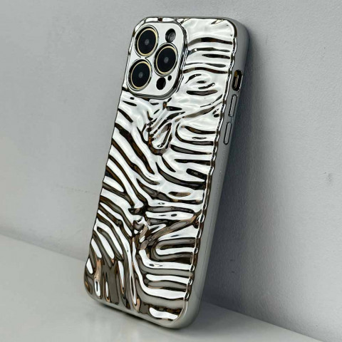Чохол Metal case Glossy для iPhone 14 Pro Max Silver
