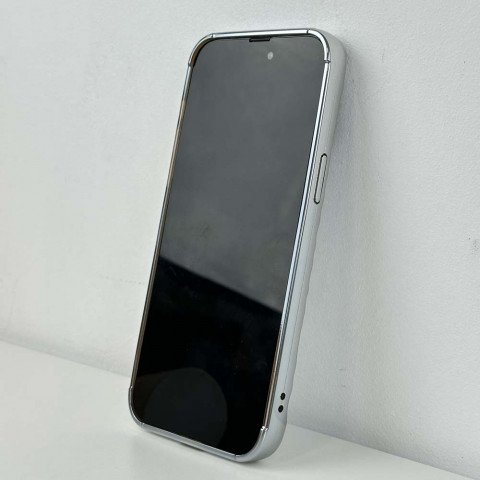 Чохол Metal case Glossy для iPhone 14 Pro Max Silver