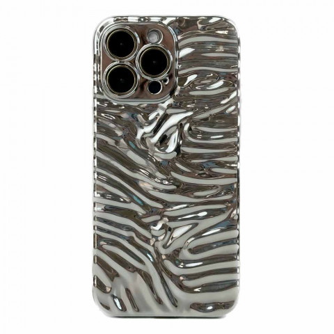 Чохол Metal case Glossy для iPhone 14 Pro Max Silver