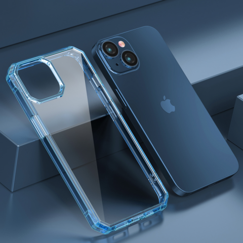 Чехол Octagon Crystal Case для iPhone 14 Sierra blue
