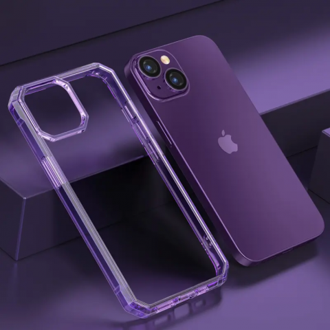 Чохол Octagon Crystal Case для iPhone 14 Deep purple