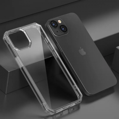 Чехол Octagon Crystal Case на iPhone 14 Transparent