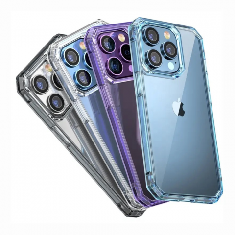 Чехол Octagon Crystal Case для iPhone 13 Pro Sierra blue