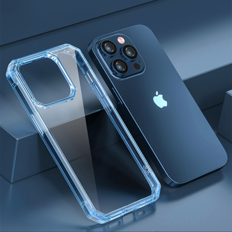 Чехол Octagon Crystal Case для iPhone 13 Pro Sierra blue