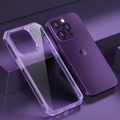Чехол Octagon Crystal Case для iPhone 13 Pro Deep purple