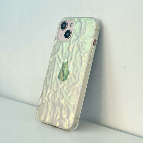Чехол Paper Duochrome на iPhone 14 Pearl