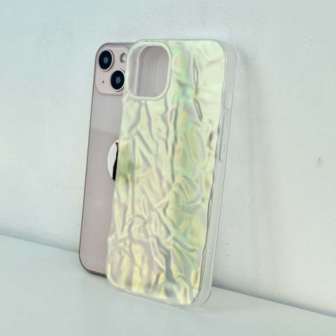 Чехол Paper Duochrome на iPhone 14 Pearl