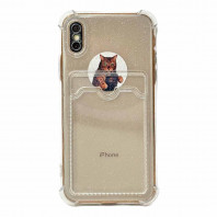 Чохол Glitter Pocket case для iPhone X і Xs