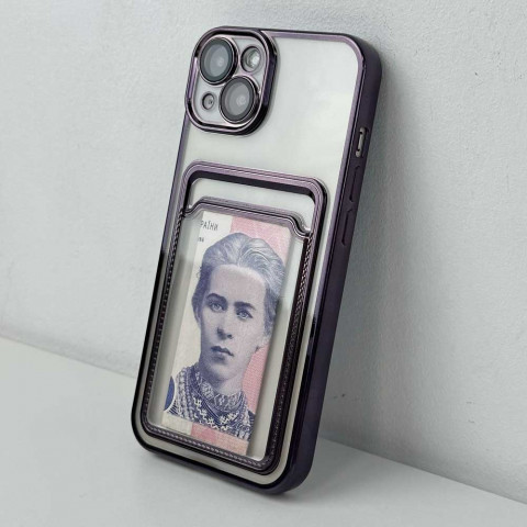 Чохол Shining Pocket case для iPhone 14 Deep purple