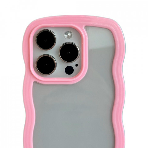 Чехол Wavy case на iPhone 13 Pro Pink