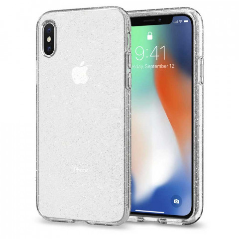 Чохол прозорий з блискітками для Iphone X/Xs Чохол прозорий з блискітками для Iphone X/Xs