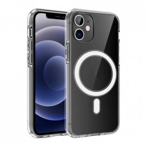 Чохол Silicone clear case with MagSafe для iPhone 11