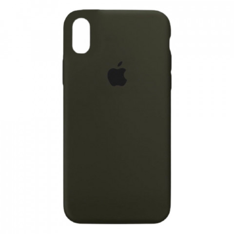 Чехол (copy) Full Silicone Case на Iphone X/Xs Dark olive