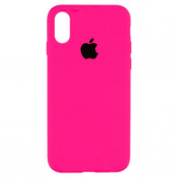 Чехол (copy) Full Silicone Case на Iphone Xs Max Barbie pink black apple