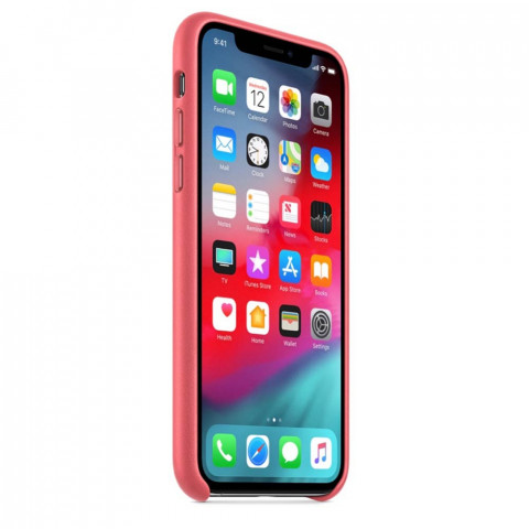 Чехол Leather Case на Iphone Xs Peony pink Чехол Leather Case на Iphone Xs Peony pink