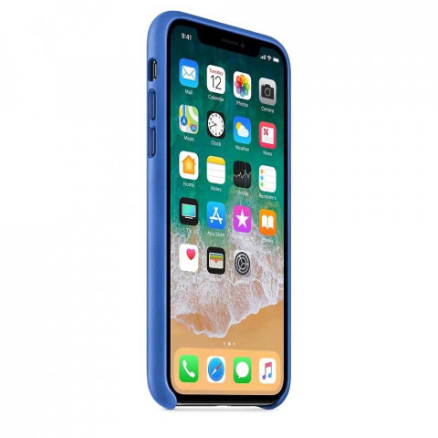 Чохол Leather Case на Iphone X Electric blue Чохол Leather Case на Iphone X Electric blue