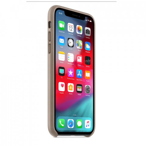 Чехол Leather Case на Iphone Xs Taupe Чехол Leather Case на Iphone Xs Taupe