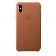 Чохол Leather Case для Iphone Xs Saddle brown