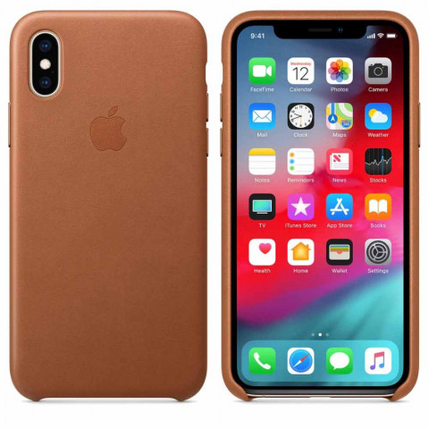 Чохол Leather Case для Iphone Xs Saddle brown Чохол Leather Case для Iphone Xs Saddle brown
