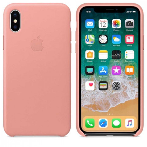Чохол Leather Case на Iphone X Soft pink Чохол Leather Case на Iphone X Soft pink