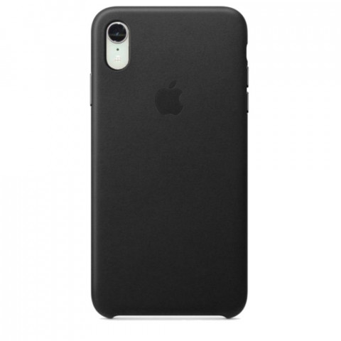 Чехол Leather Case для Iphone XR Black