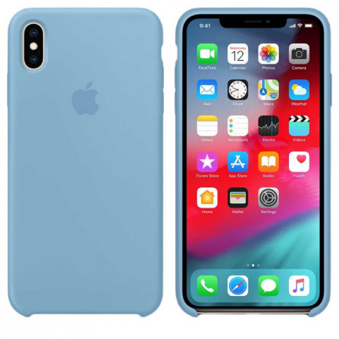 Чохол LUX Silicone Case на Iphone Xs Cornflower Чохол LUX Silicone Case на Iphone Xs Cornflower