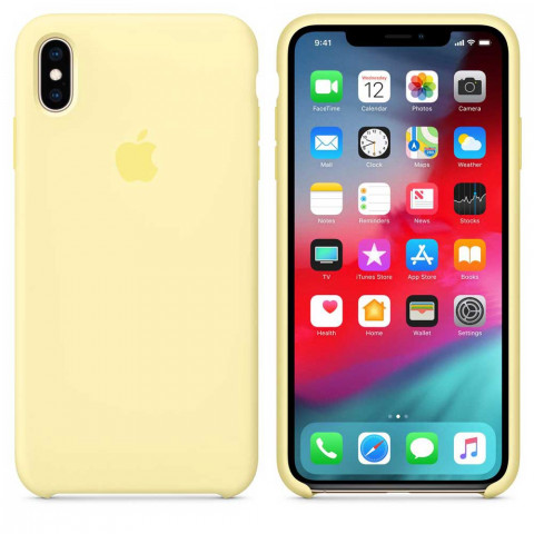 Чехол LUX Silicone Case на Iphone Xs Mellow Yellow