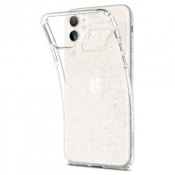 Чохол прозорий з блискітками для iPhone 11