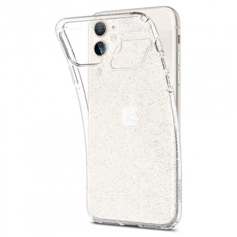 Чохол прозорий з блискітками для iPhone 11