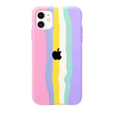 Чохол (copy) Full Silicone Case на Iphone 11 Rainbow 
