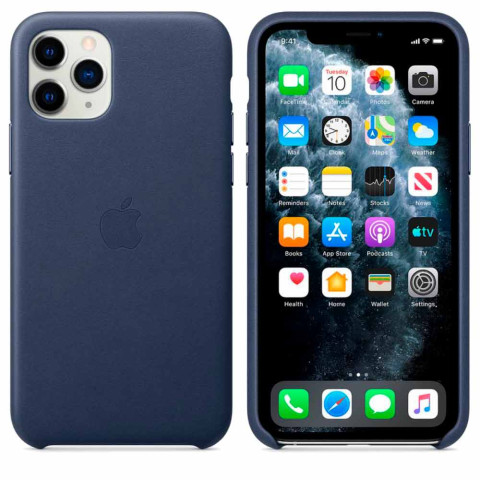 Чохол Leather Case на Iphone 11 Pro Max Midnight blue